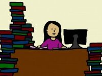 woman-studying-cartoon